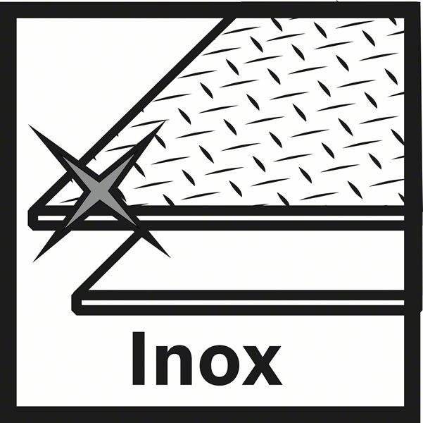 X-LOCK Standard for Inox 125 x 1 x 22,23 mm - 2 608 619 262 - Rezací kotúč