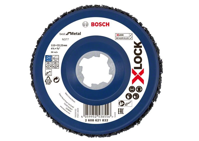 X-LOCK N377 Cleaning Disc Metal 115 mm - 5ks - 2 608 621 832