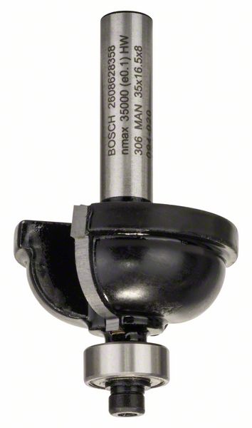 Profilová fréza F 8 mm, R1 9,5 mm, D 35 mm, L 16,2 mm, G 59 mm