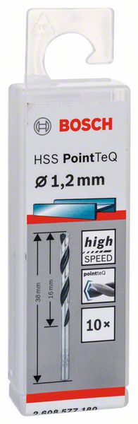 Skrutkovitý vrták HSS PointTeQ 1,2 mm
