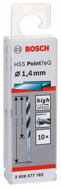 Skrutkovitý vrták HSS PointTeQ 1,4 mm