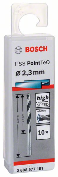 Skrutkovitý vrták HSS PointTeQ 2,3 mm
