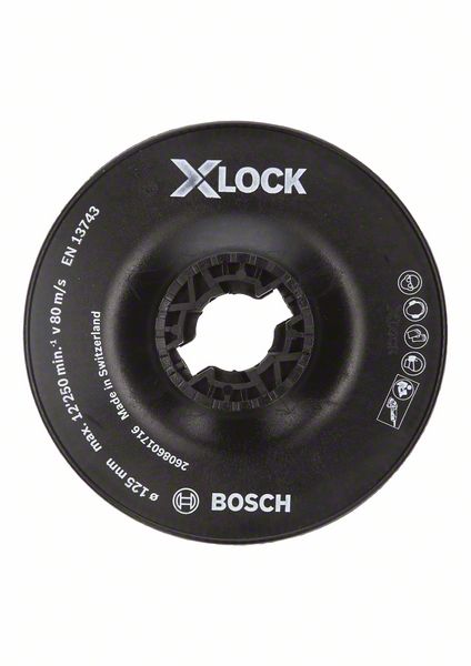 Pomocná podložka X-LOCK 125 mm, tvrdá - 2 608 601 716