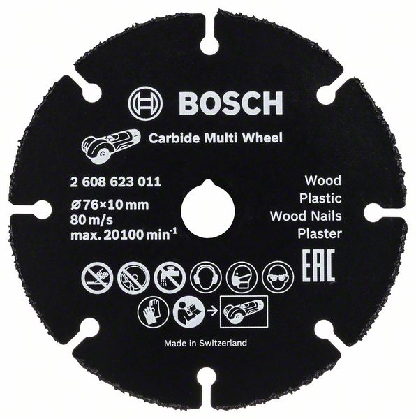 Rezací kotúč Carbide Multi Wheel 76 mm - 2 608 623 011